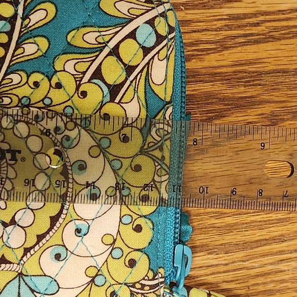 Vera Bradley Blue and Green Floral Peacock wallet - Picture 7 of 8